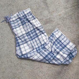 La Vie en Rose Adjustable Blue and white Plaid Pyjama pants